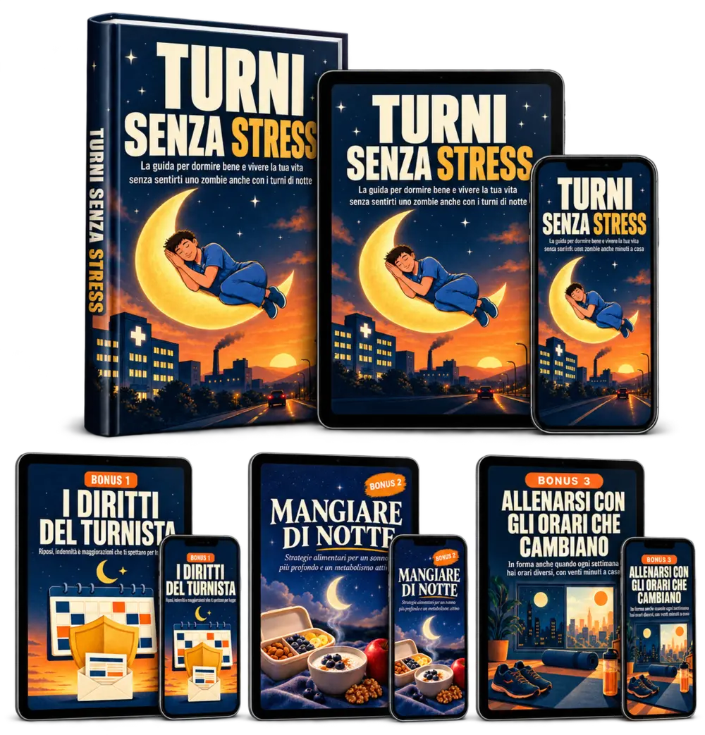 Il pacchetto completo: la guida Turni Senza Stress e i tre bonus